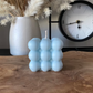 BUBBLE CUBE CANDLE BABY BLUE