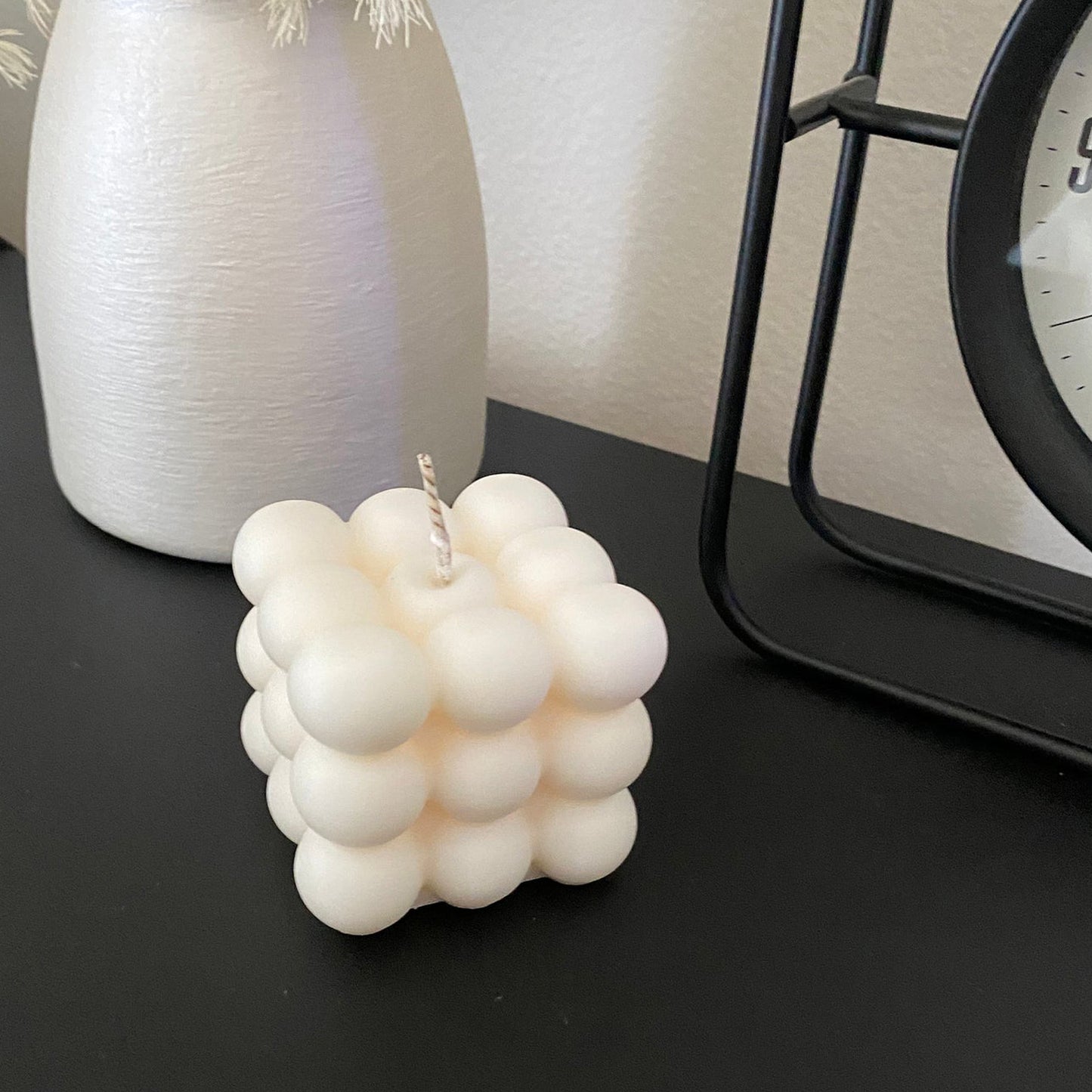 BUBBLE CUBE CANDLE NATURAL